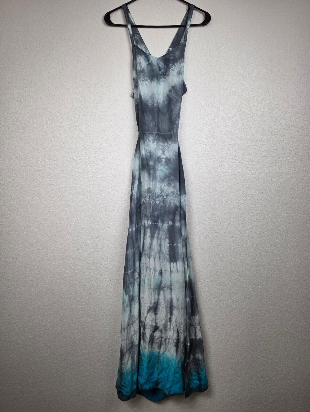 Free People Silk Tie Dye Maxi Dress